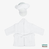 Baby Bathrobe with Hair Towel O205 | 3M | White